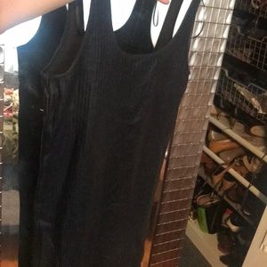 Zara leather like dress stretchy NWT